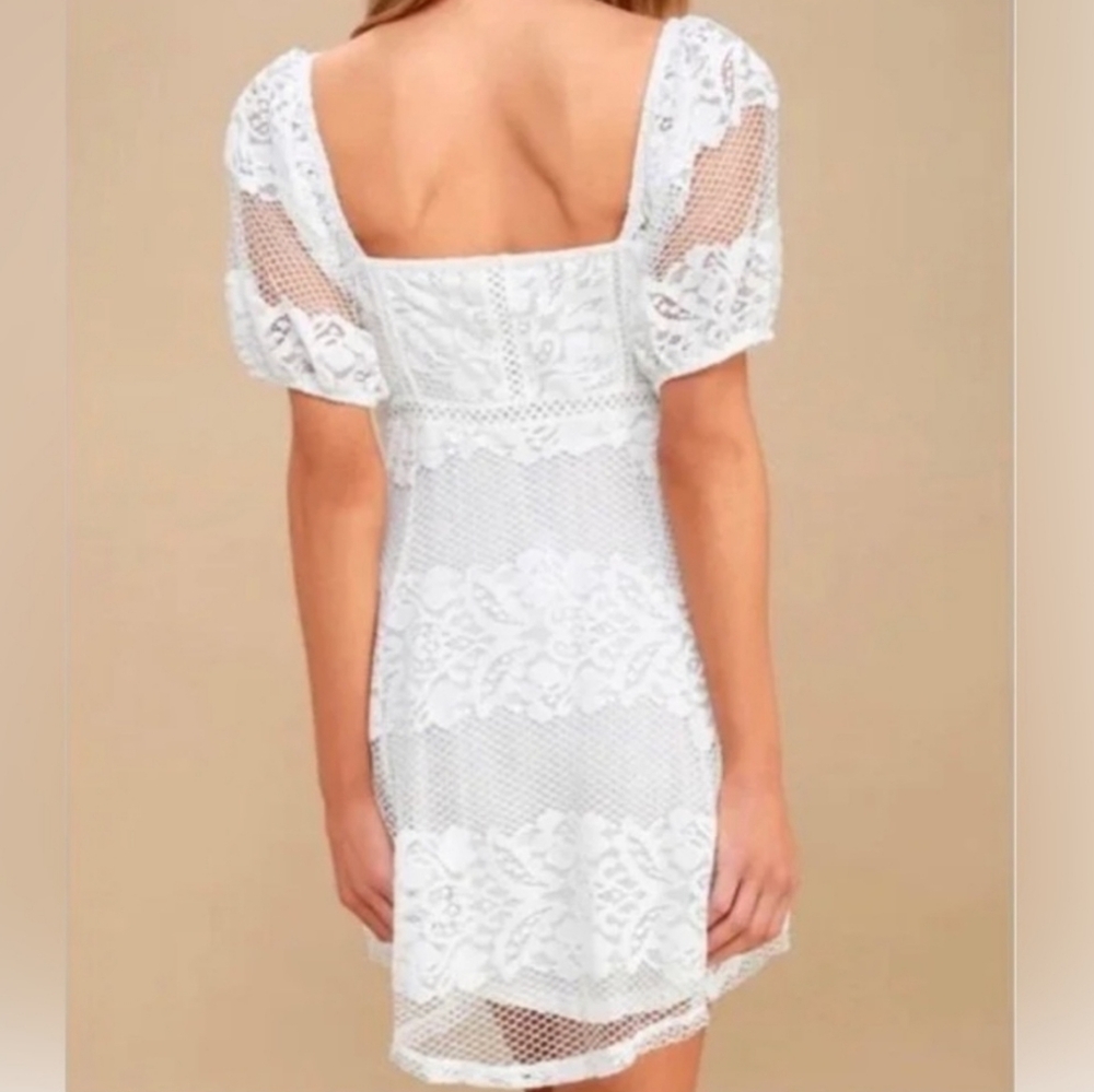 FREE PEOPLE White Babydoll Dress - Picture 3 of 15